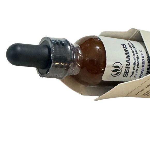 SERIOUS SKINCARE FACE SERUM 1oz SERAMINS POWERED BY C MULTI VITAMIN - BRAND NEW - Picture 5 of 6